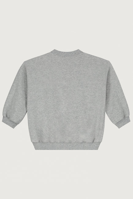 Baby Dropped Shoulder Sweater Grey Melange