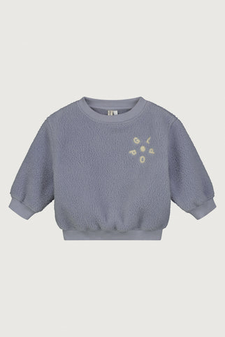 Baby Teddy Dropped Shoulder Sweater Stone Grey