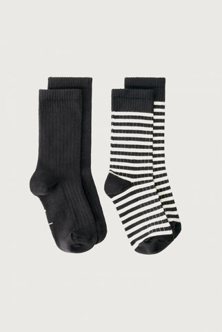 Socks 2-Pack Nearly Black