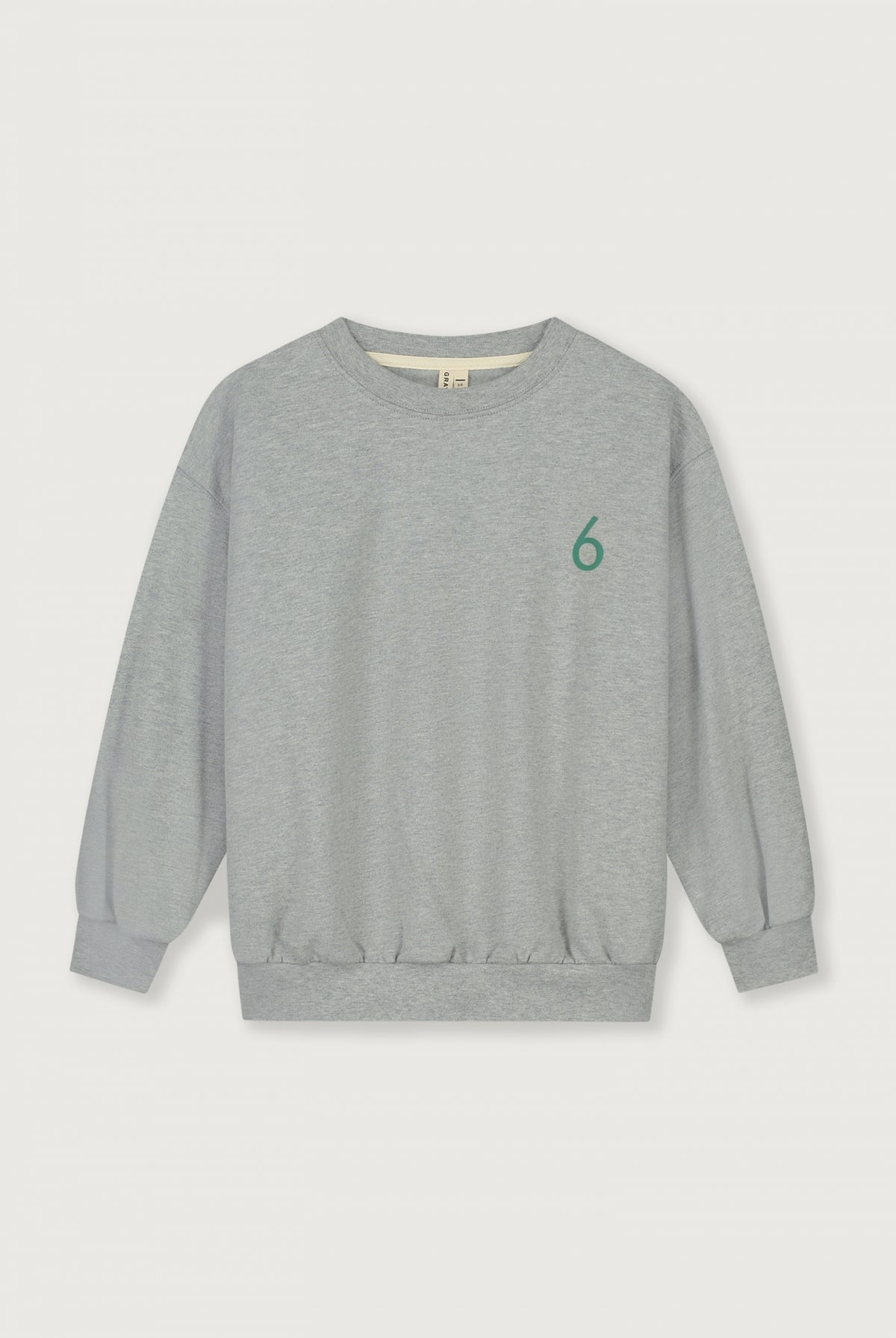 Birthday Sweater | Grey Melange - Bright Green