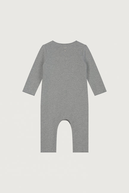 Baby Suit with Snaps Grey Melange