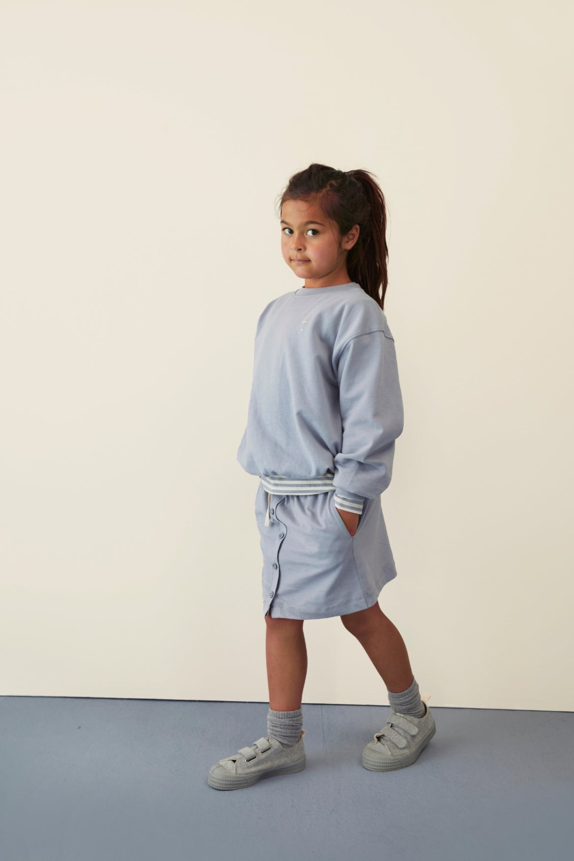 Dropped Shoulder Sweater | Stone Gray