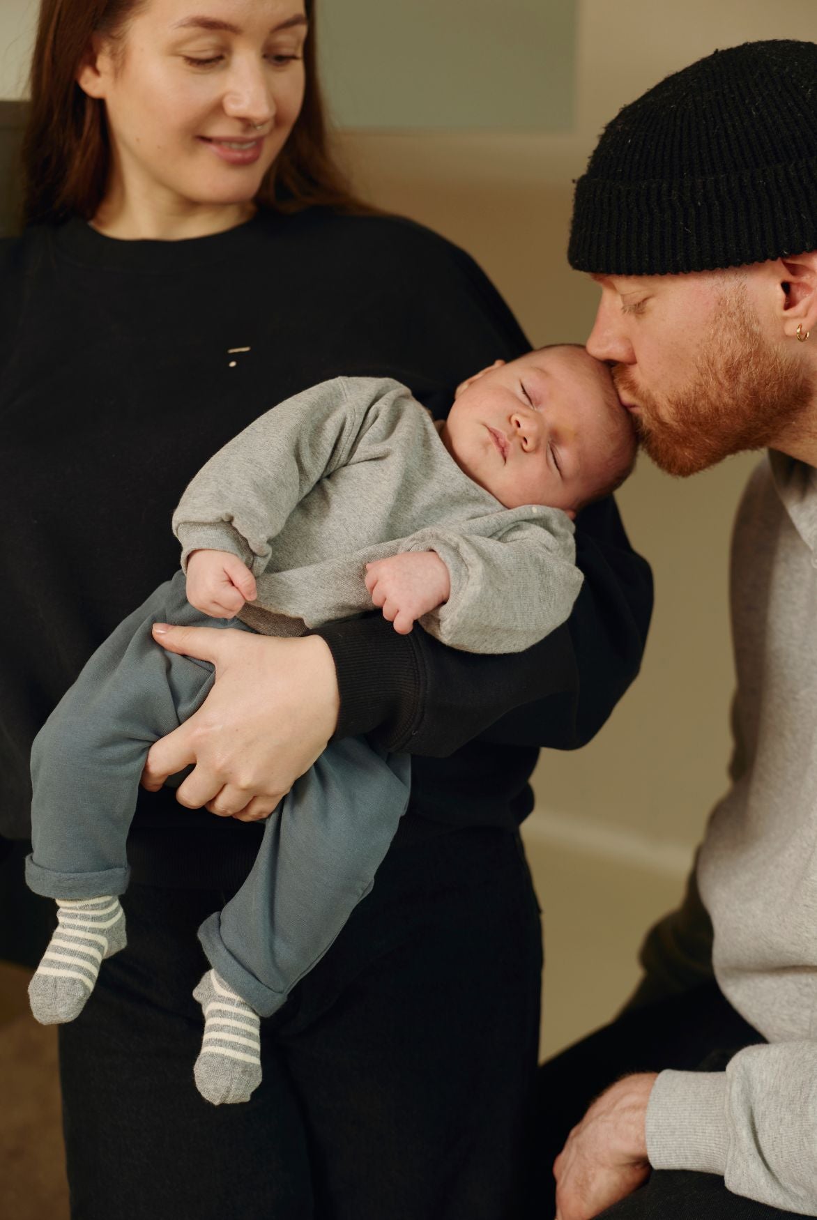 Baby Oversized Trui | Gray Melange