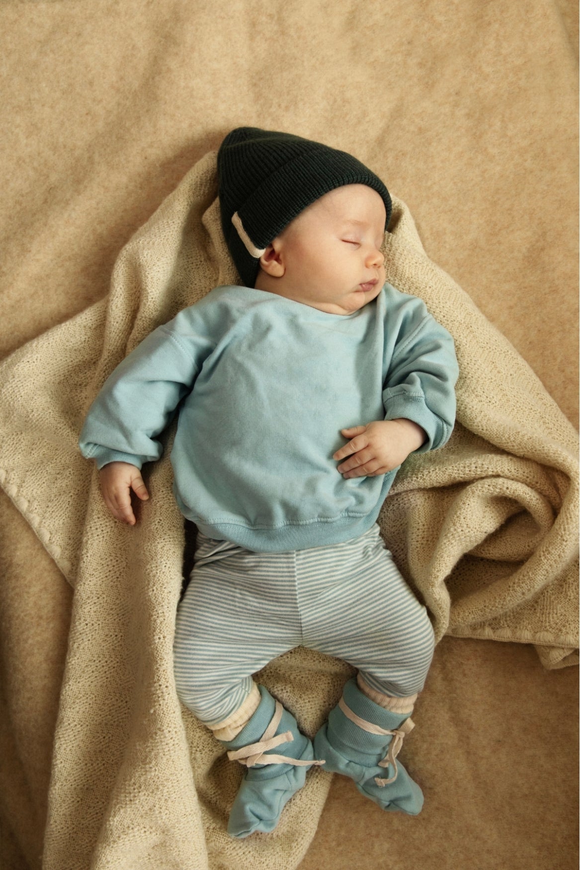 Baby Geribbte Füßlinge | Sky