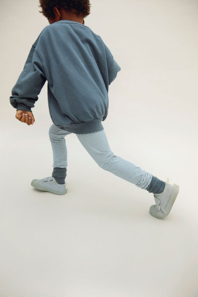 Leggings | Blue Gray - Cream