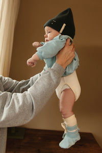 Lange Gerippte Socken | Cream