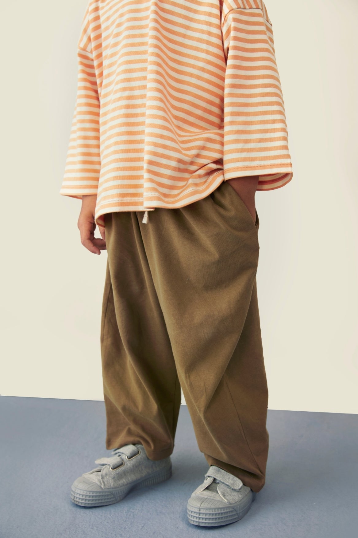 Dropped Shoulder T-shirt | Melon - Cream
