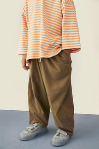 Dropped Shoulder T-shirt | Melon - Cream