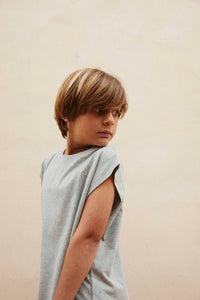 Muscle Tee GOTS | Grey Melange