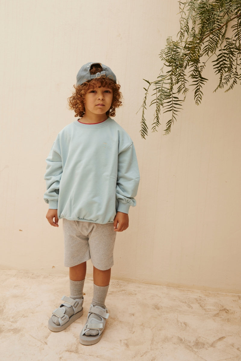 Dropped Shoulder Sweater | Sky