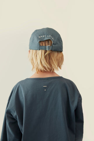 Dropped Shoulder T-shirt | Blue Gray