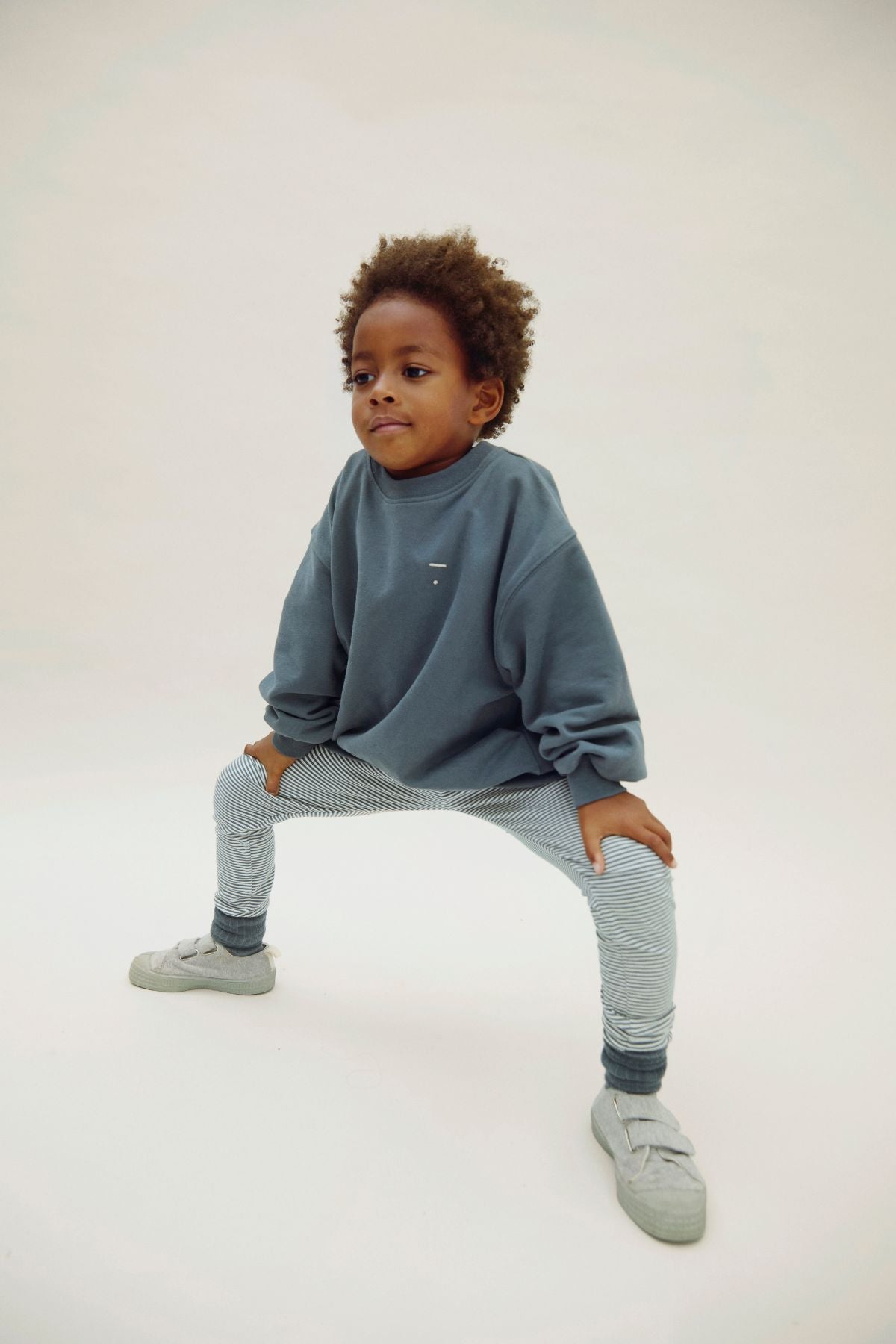 Leggings | Blue Gray - Cream