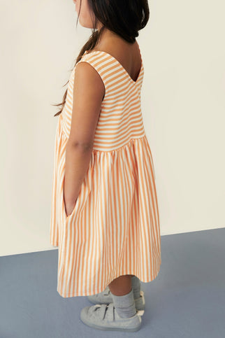 Mouwloze Jurk | Melon - Cream