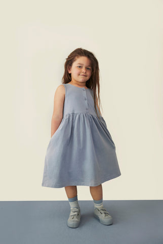 Sleeveless Dress | Stone Gray