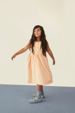 Mouwloze Jurk | Melon - Cream