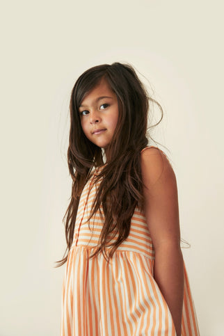 Mouwloze Jurk | Melon - Cream