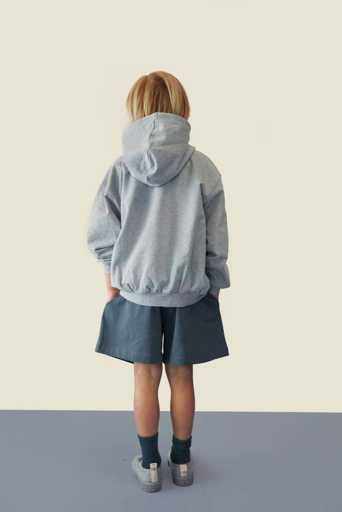 Korte Broek met Knopen | Blue Gray