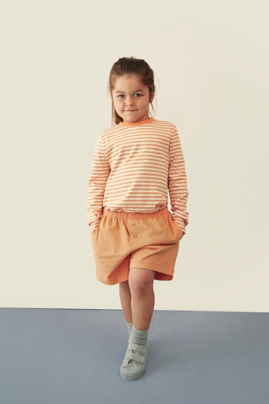 T-shirt met lange mouwen | Melon - Cream