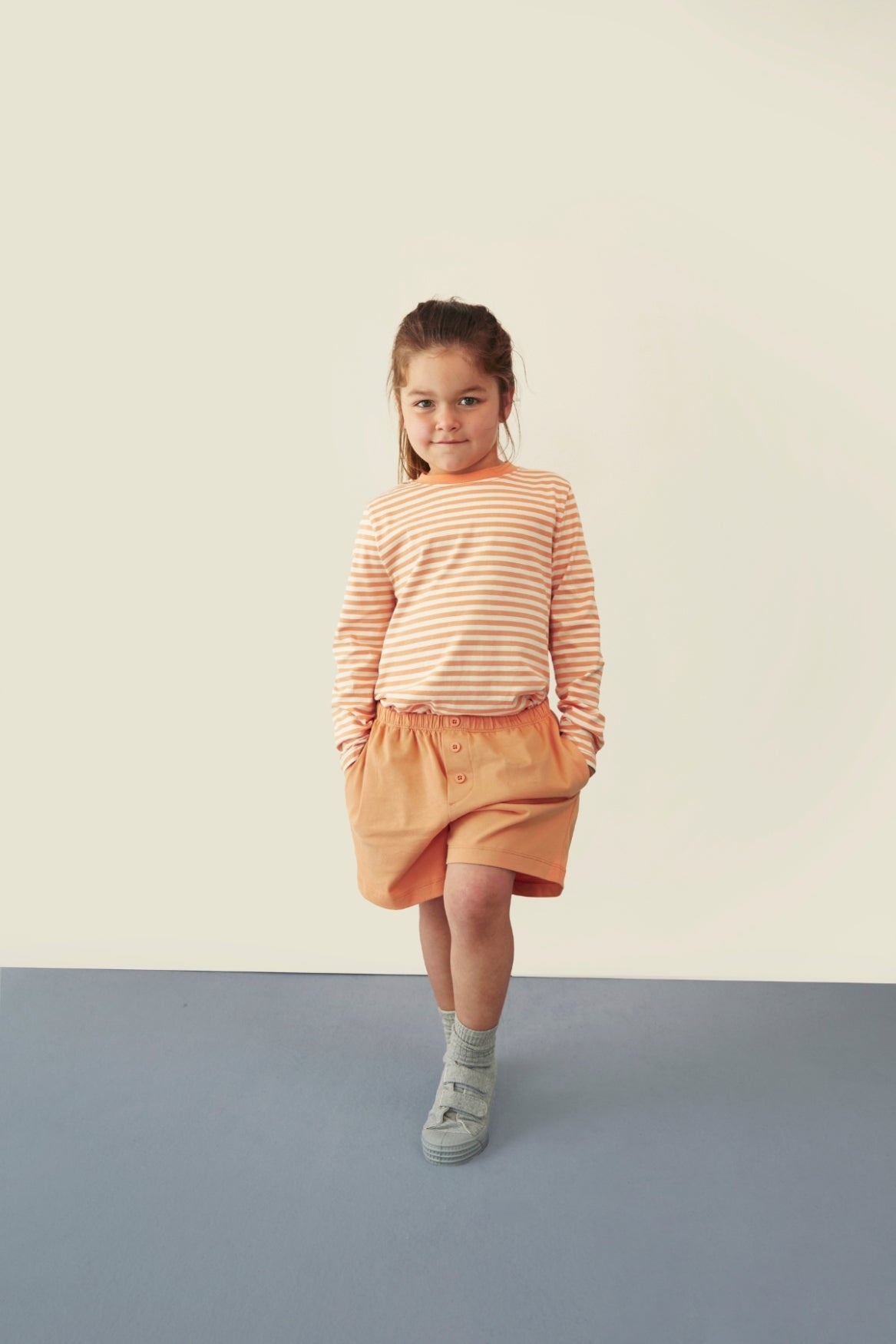 T-shirt met lange mouwen | Melon - Cream