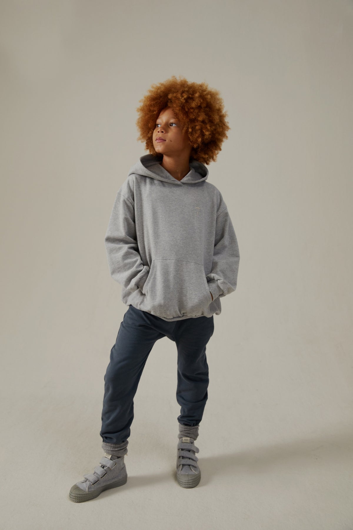 Hoodie Kids | Grey Melange