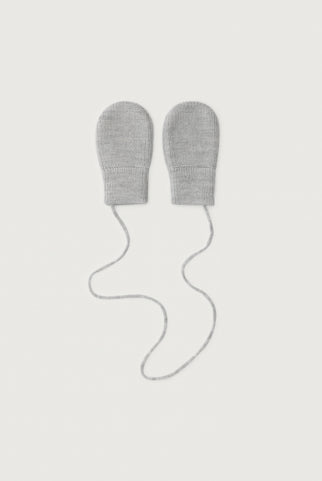 Baby Knitted Mittens | Grey Melange