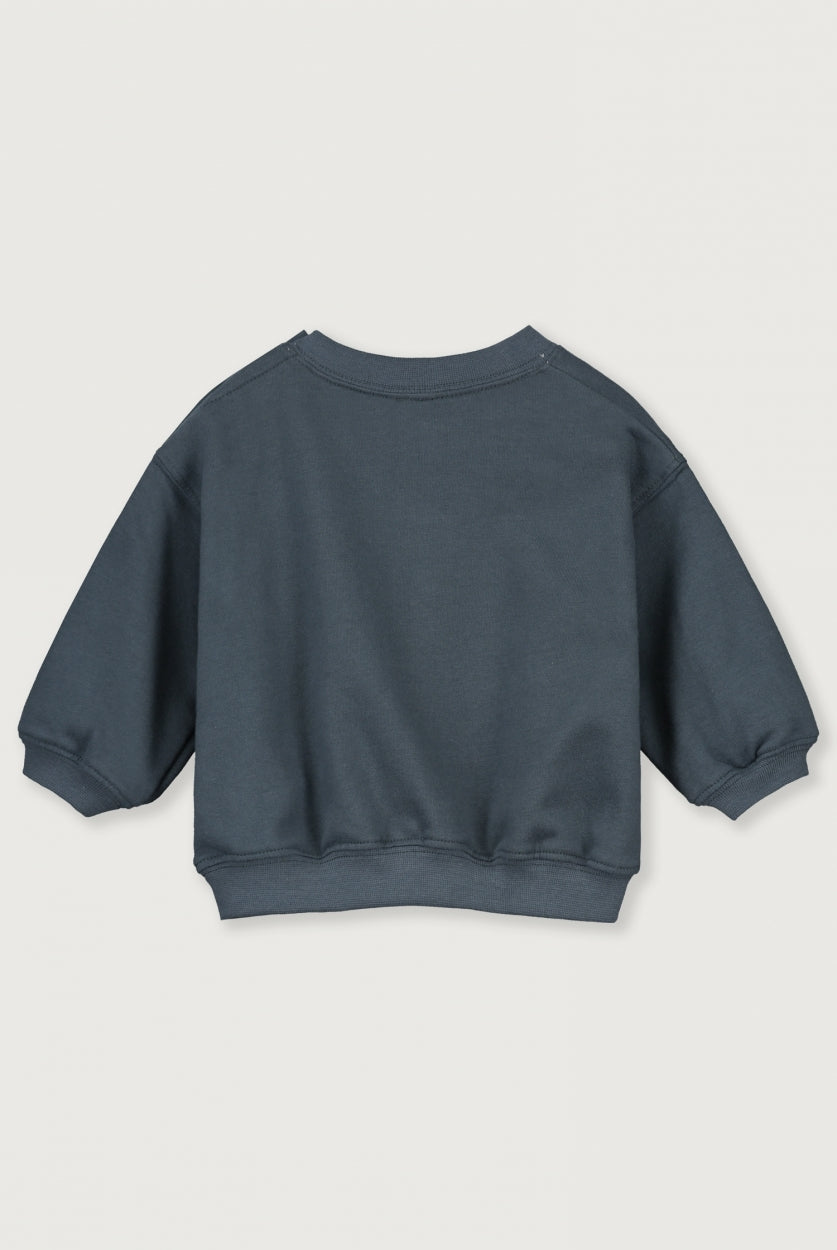 Baby Dropped Shoulder Sweater | Blue Grey, dk