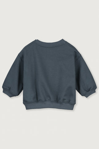 Baby Dropped Shoulder Sweater | Blue Grey, dk
