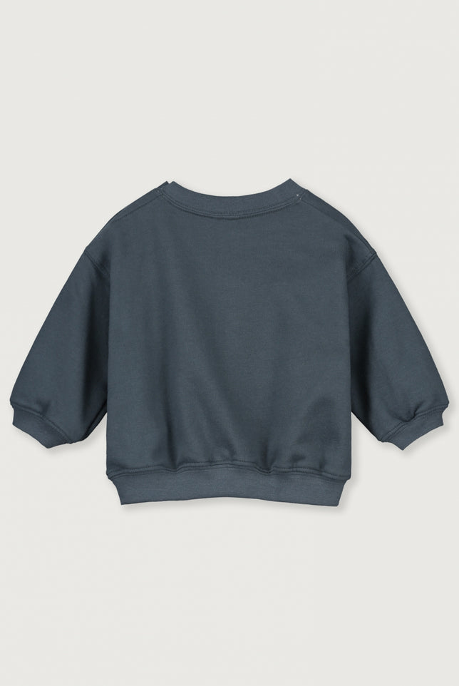 Baby Dropped Shoulder Sweater | Blue Gray