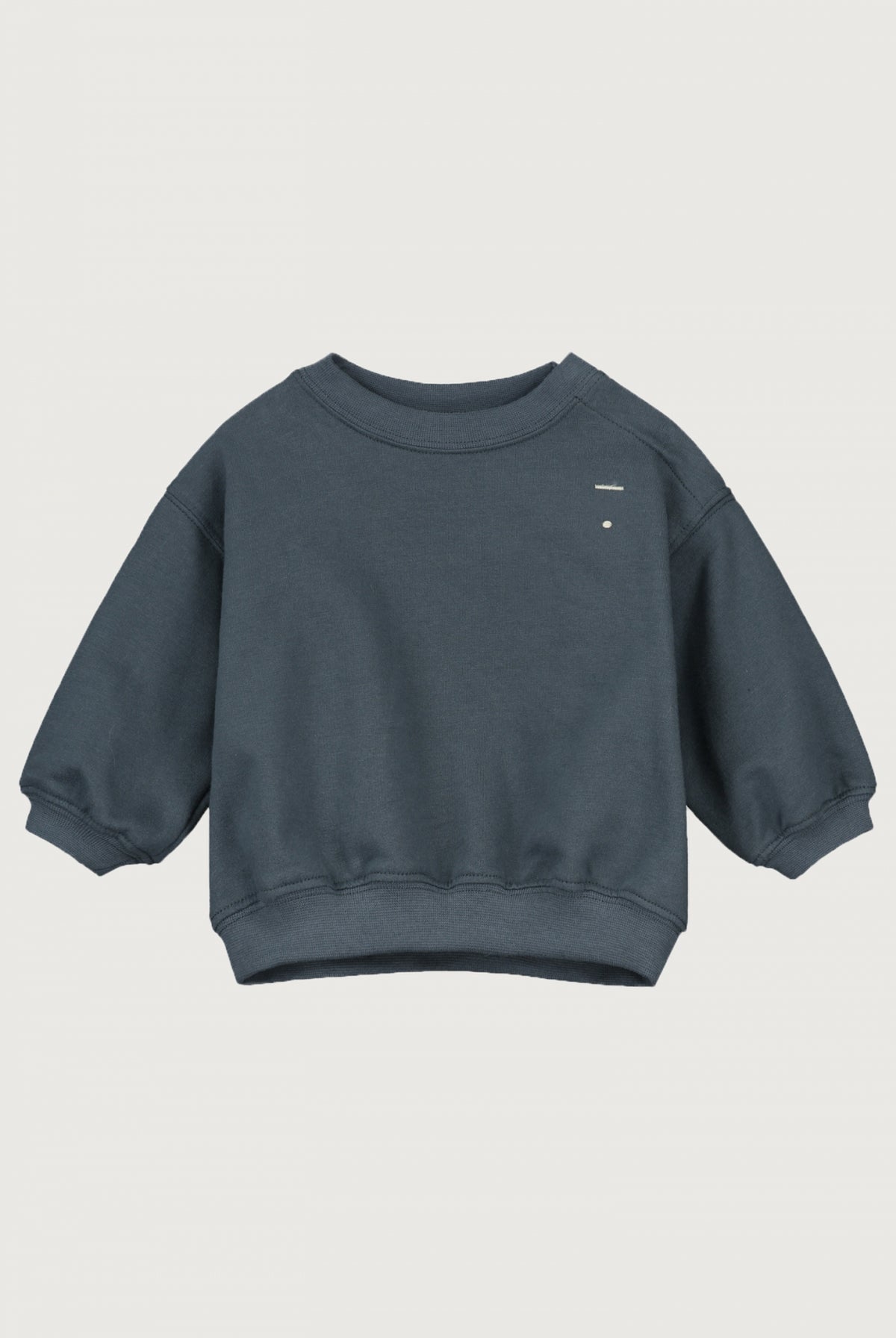 Baby Dropped-Shoulder-Pulli | Blue Gray