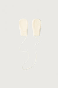 Baby Knitted Mittens | Cream