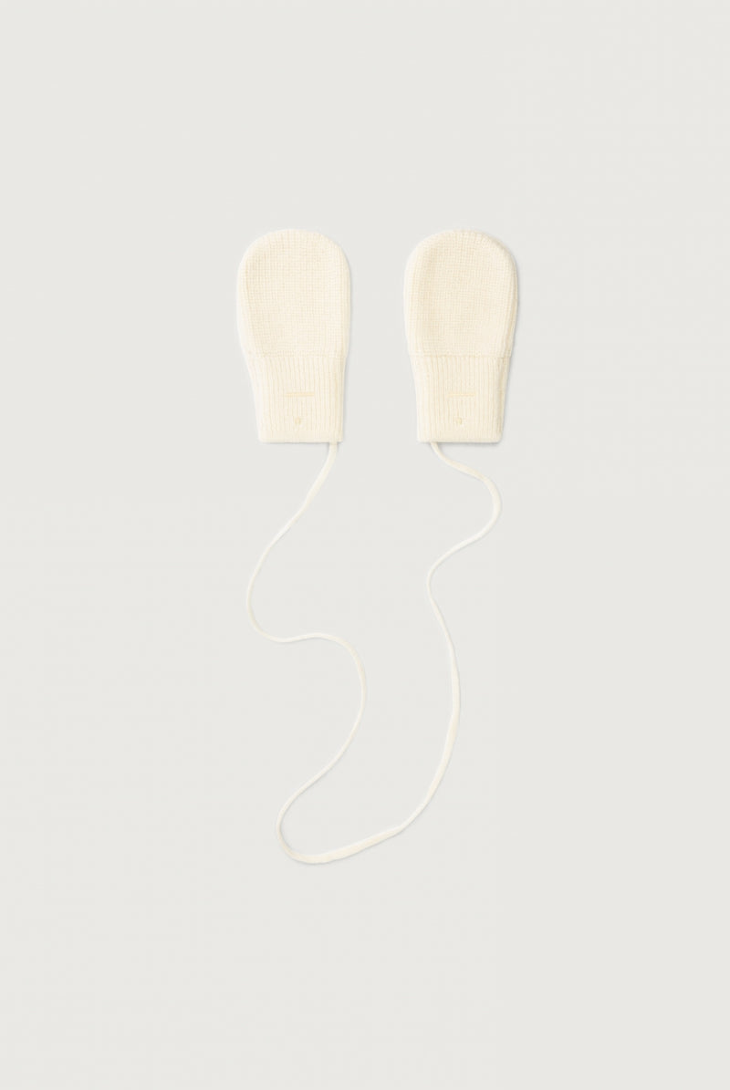 Baby Knitted Mittens | Cream
