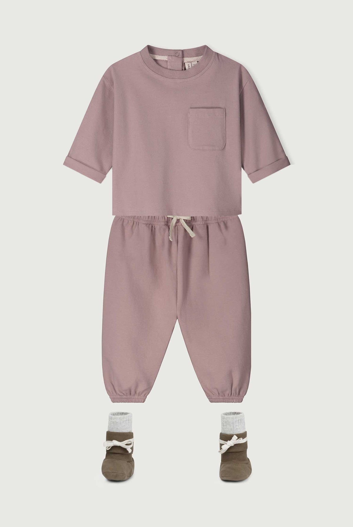 Baby L/S Pocket Tee | Berry