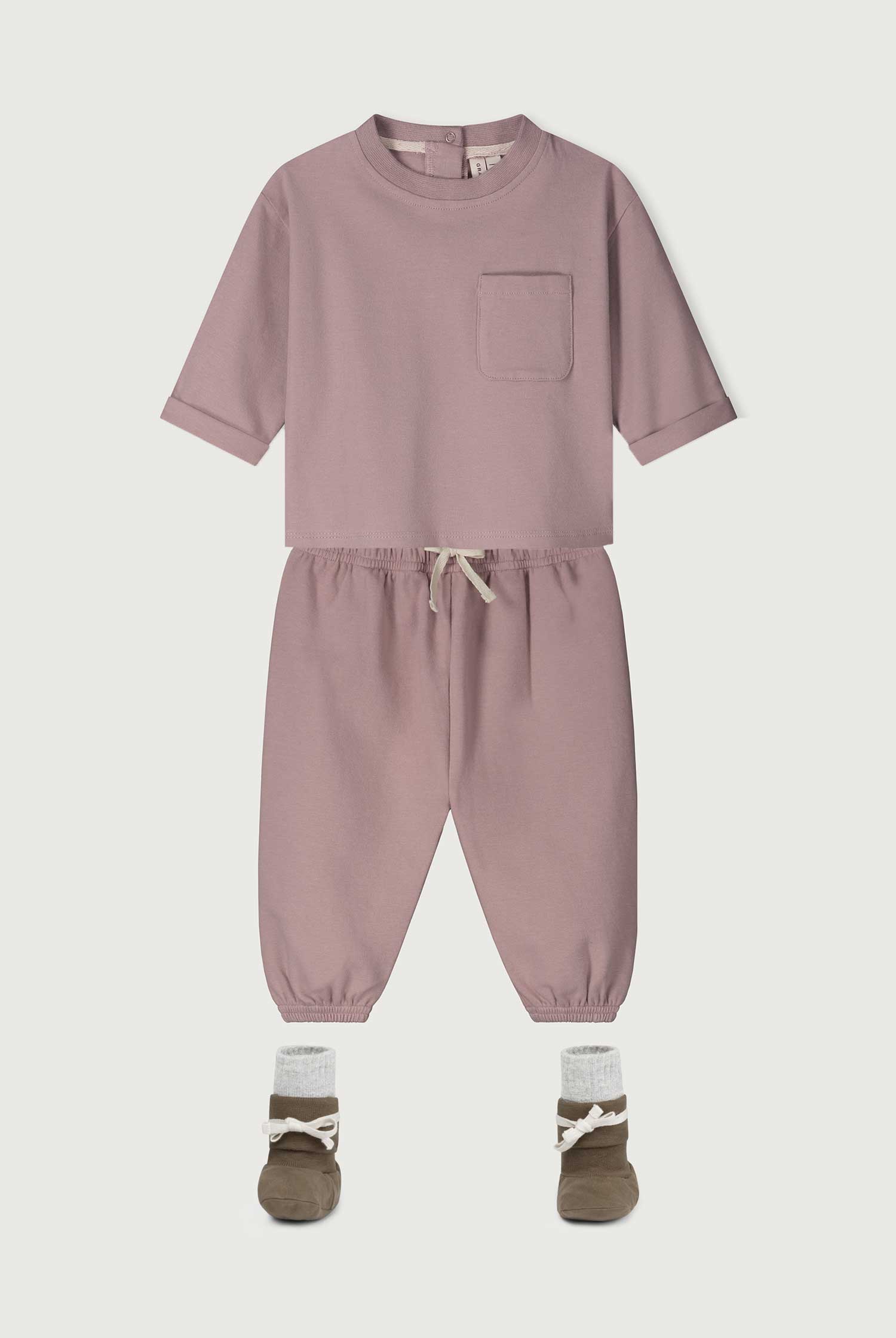 Baby L/S Pocket Tee | Berry