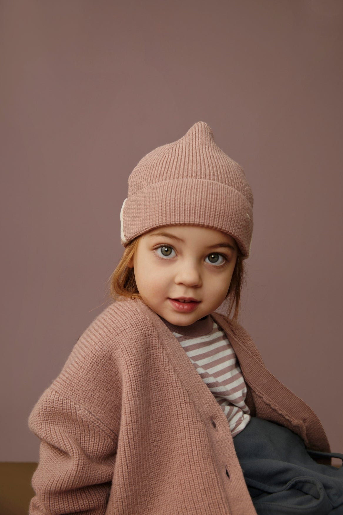 Knitted Beanie | Berry