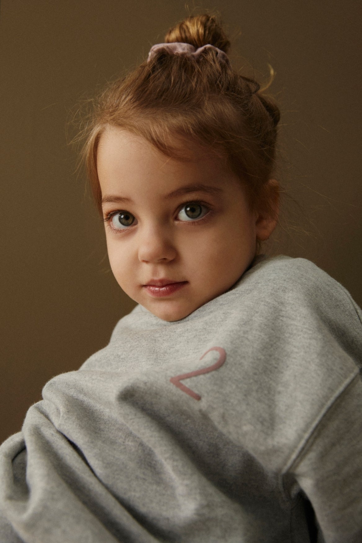 Birthday Sweater | Grey Melange - Berry