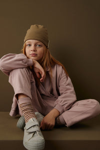 Long Ribbed Socks | Berry - Woody