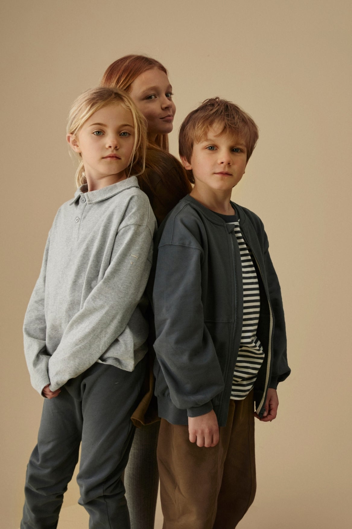 Bomber Sweater mit Reißverschluss | Blue Grey