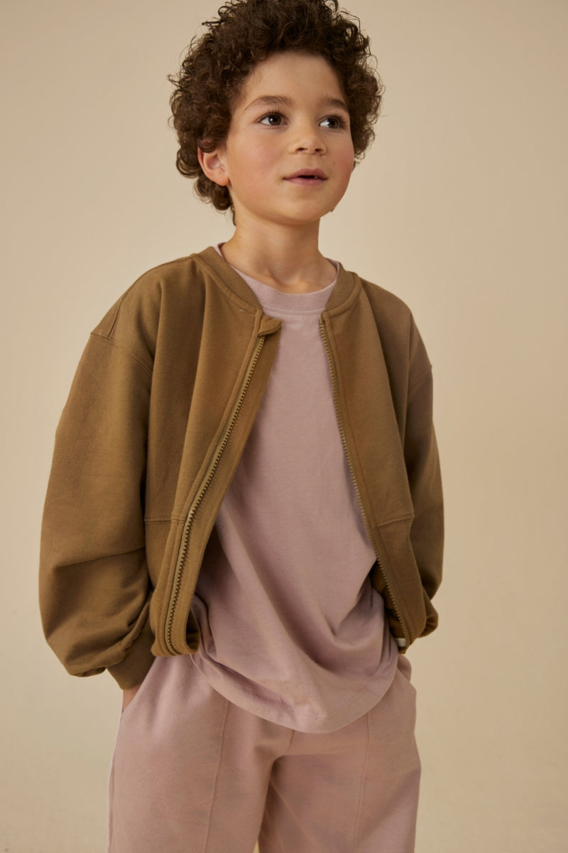 Bomber Sweatshirt w/ Zip | Woody