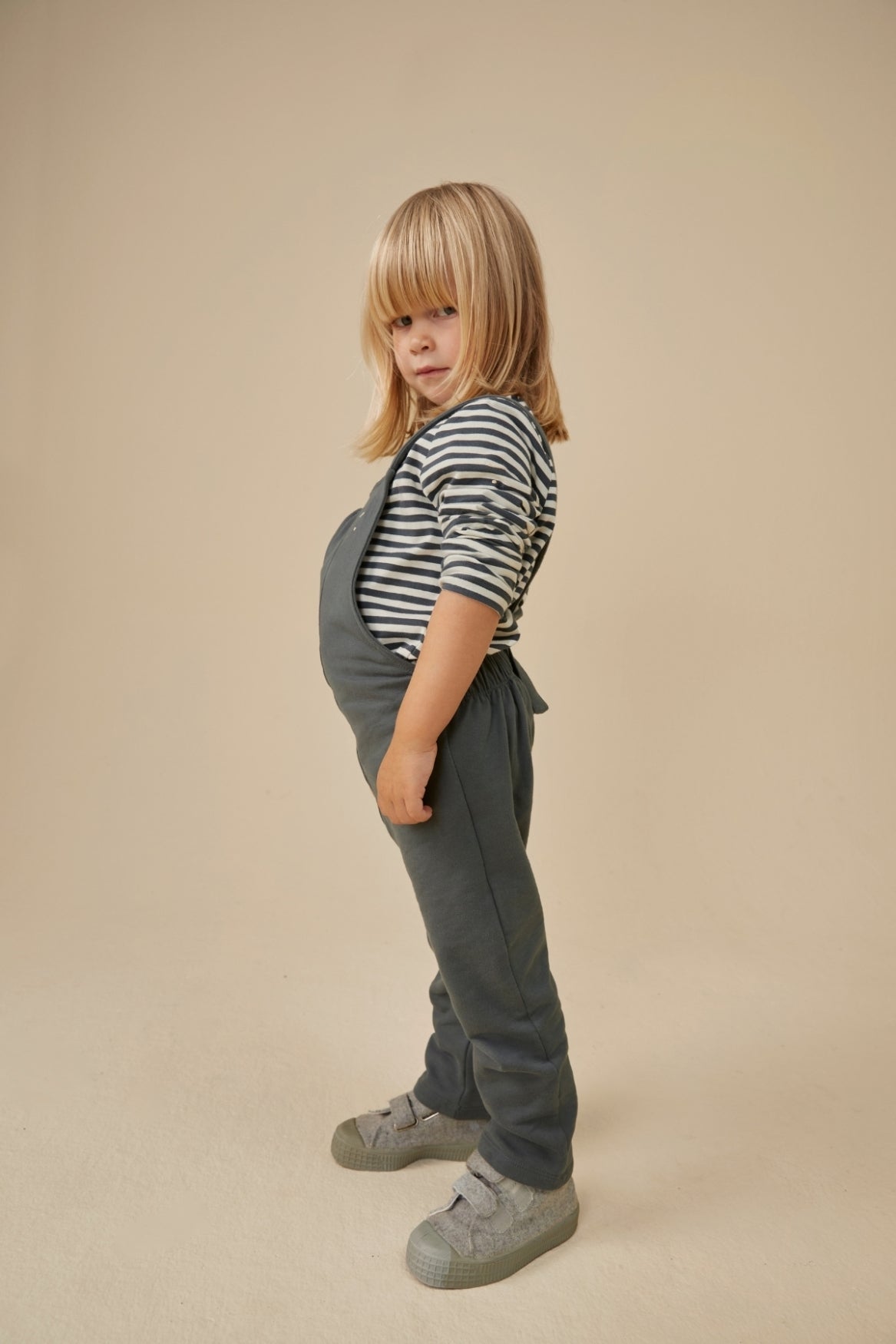 Salopette mit Mittelnaht | Blue Grey