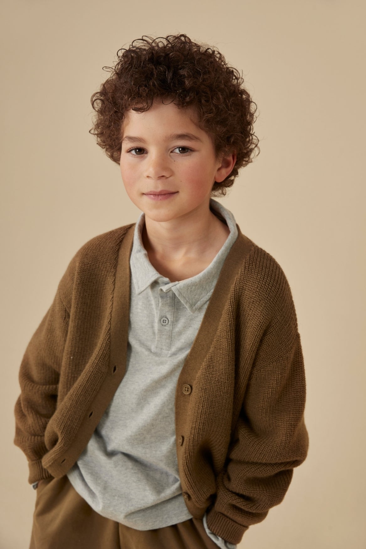 L/S Polo Shirt | Grey Melange