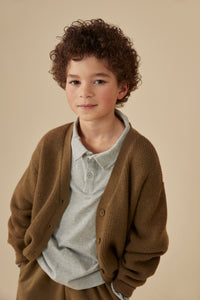 L/S Polo Shirt | Grey Melange