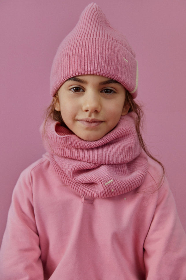 Knitted Endless Scarf | Bubblegum