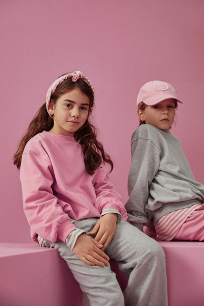 Dropped Shoulder Sweater | Bubblegum