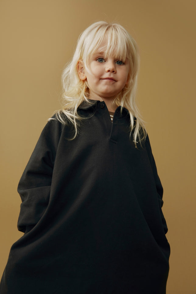 Polo Dress | Pirate Black