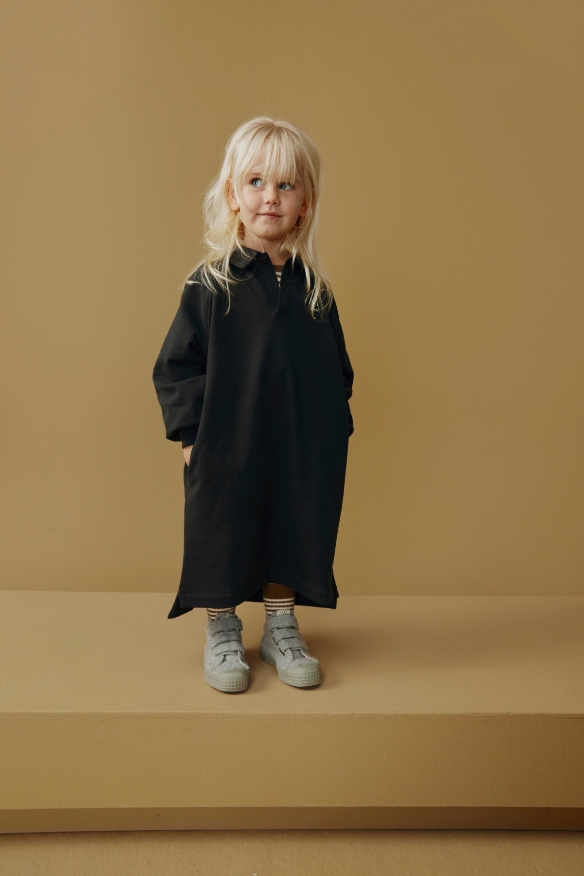 Polo Dress | Pirate Black