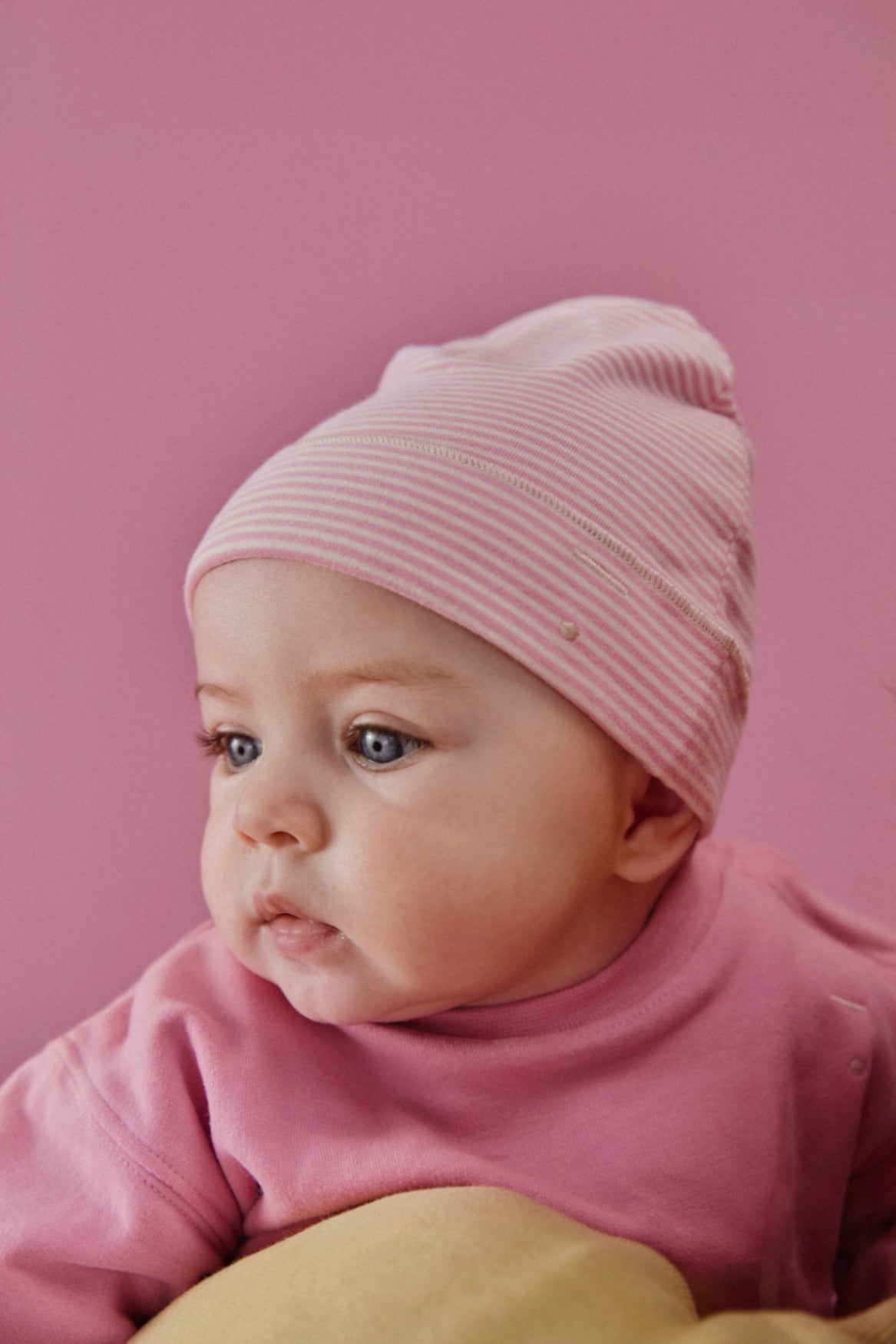Baby Beanie | Bubblegum - Cream