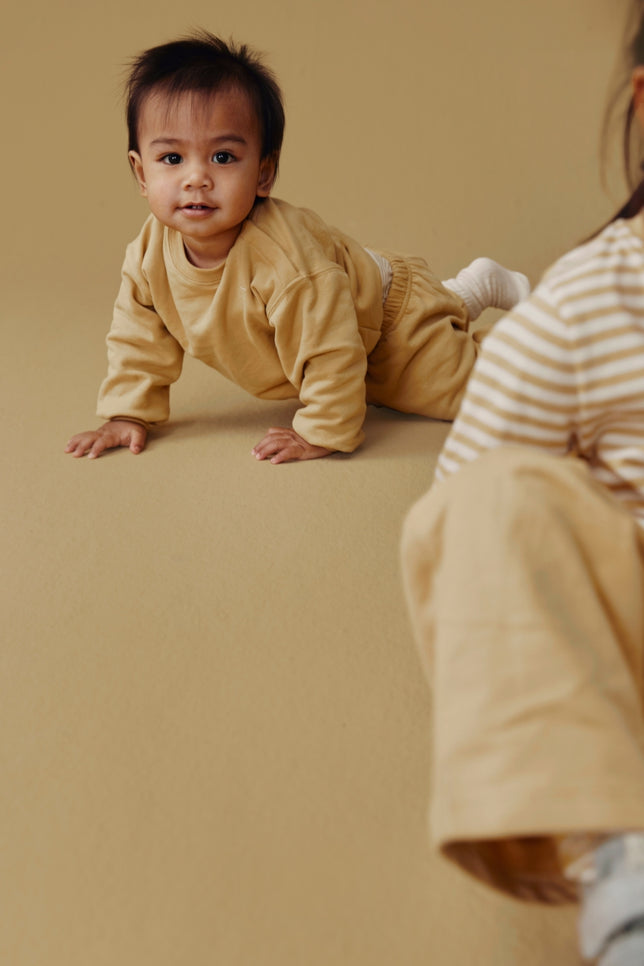 Baby Dropped Shoulder Sweater | Cookie