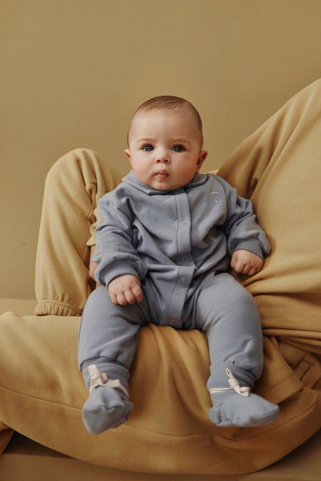 Baby Collar Suit | Stone Gray