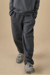 Barrel Leg Joggers | Blue Grey