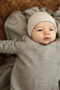 Newborn Suit with Snaps | Grey Melange